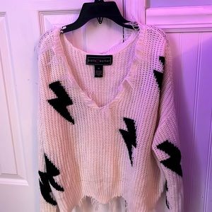 polly esther white sweater only worn twice